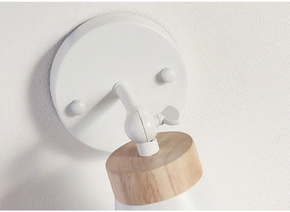 Nordic Adjustable Wall Lamp Modern Wood Wall Sconce Light for Bedroom Bedside Bathroom Lamp Indoor Home Decor Light Fixtures