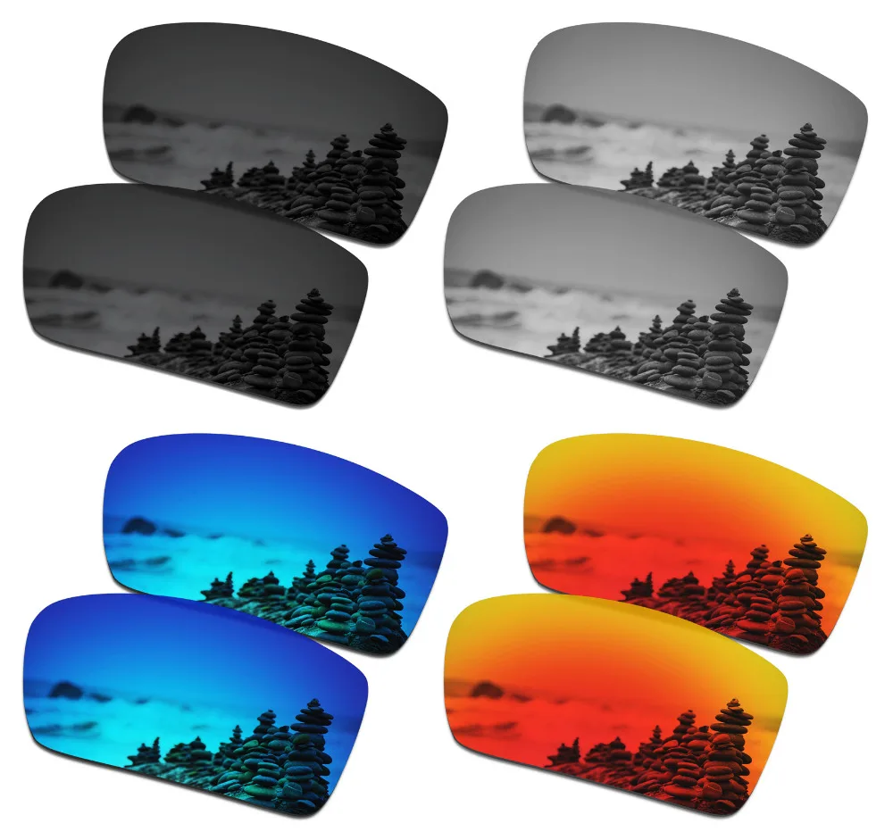 

SmartVLT 4 Pairs Polarized Sunglasses Replacement Lenses for Oakley Crankshaft - 4 Colors