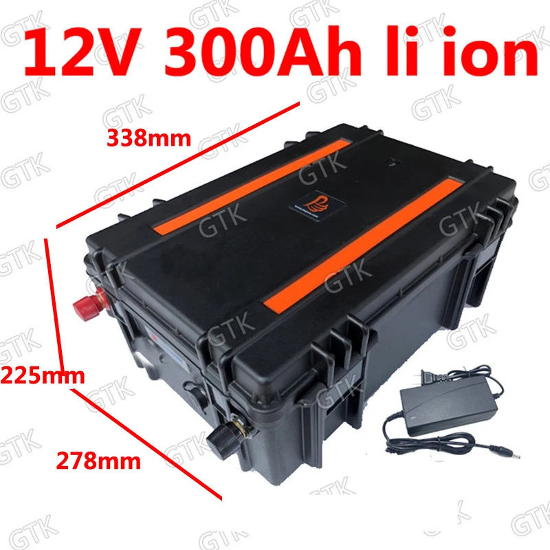 GTK 12 V 300AH литий-ионный no 320ah литий-ионный аккумулятор BMS для 1800 W инвертор фотогальваническая солнечная домашняя рыбалка+ 20A зарядное устройство