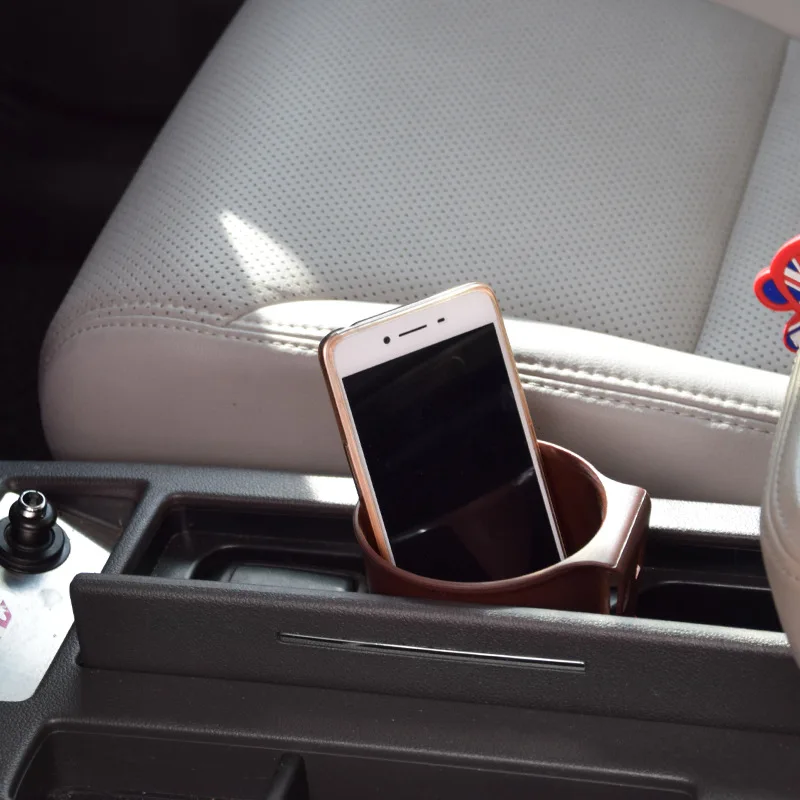 universal car cup holder hanging air vent outlet door mount bottle drinks holder for coin keys phone stand multifunctional box free global shipping