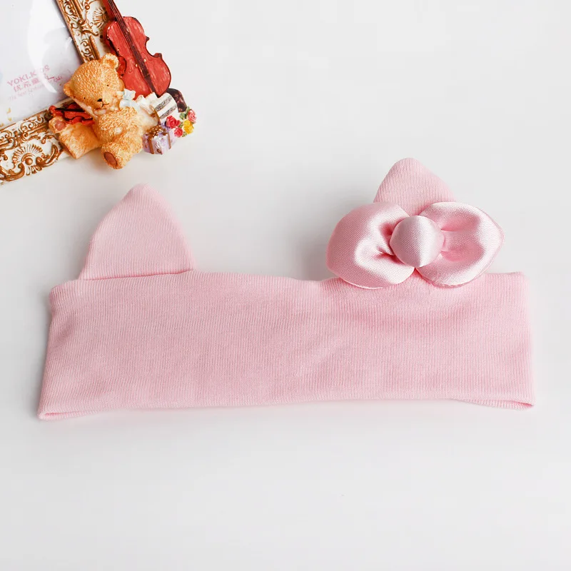 Новый Зимний хлопковый тиара ремень для детей Детские волосы Удобный милый бант