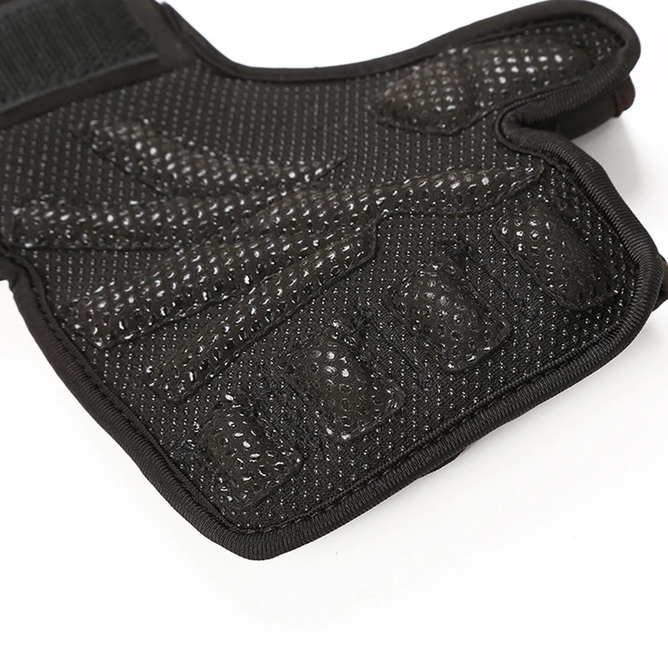 WorthWhile Half Finger Gym Fitness Gloves Hand Palm Protector with Wrist Wrap Support Crossfit Workout Power Weight Lifting