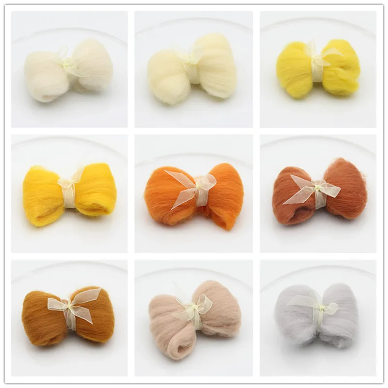 Мягкая шерстяная игла для вязания 10 г окрашенное натуральное волокно рукоделия