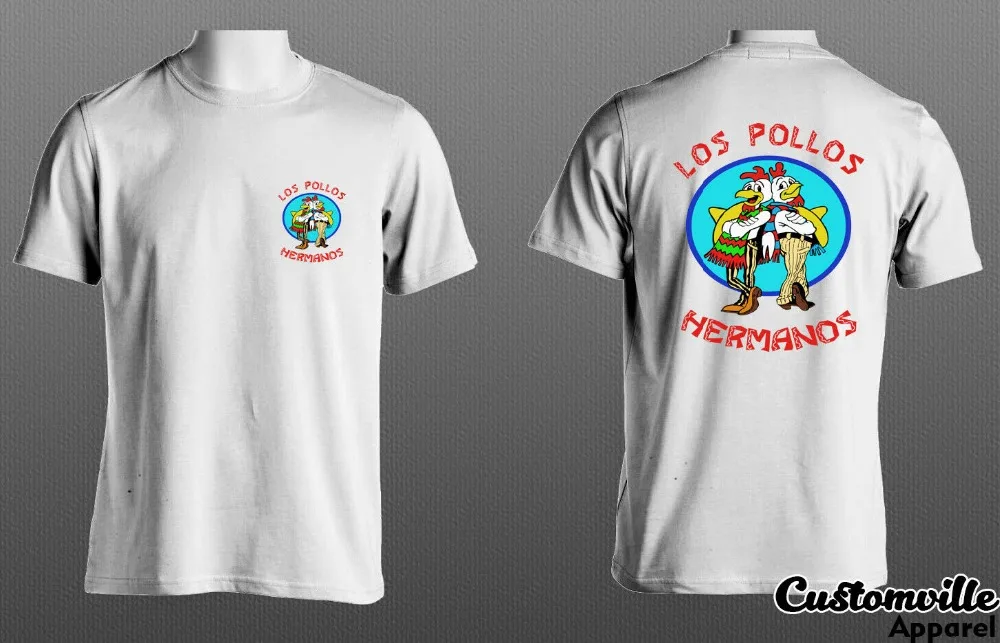 

Los Pollos Hermanos Unisex T-Shirt Funny Breaking Bad Better Call Saul Shirt F&B Cotton Summer Printed O-Neck Street Wear Shirts