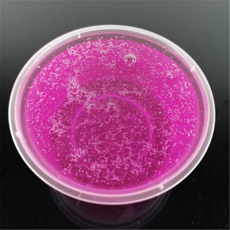 120 мл глина для лепки Fun Fluffy Floam Slime DIY блестящая грязевая шпатлевка Ароматизированная Ванна антистресс Lizun малыш шлам игрушка пластилин - Цвет: Pink