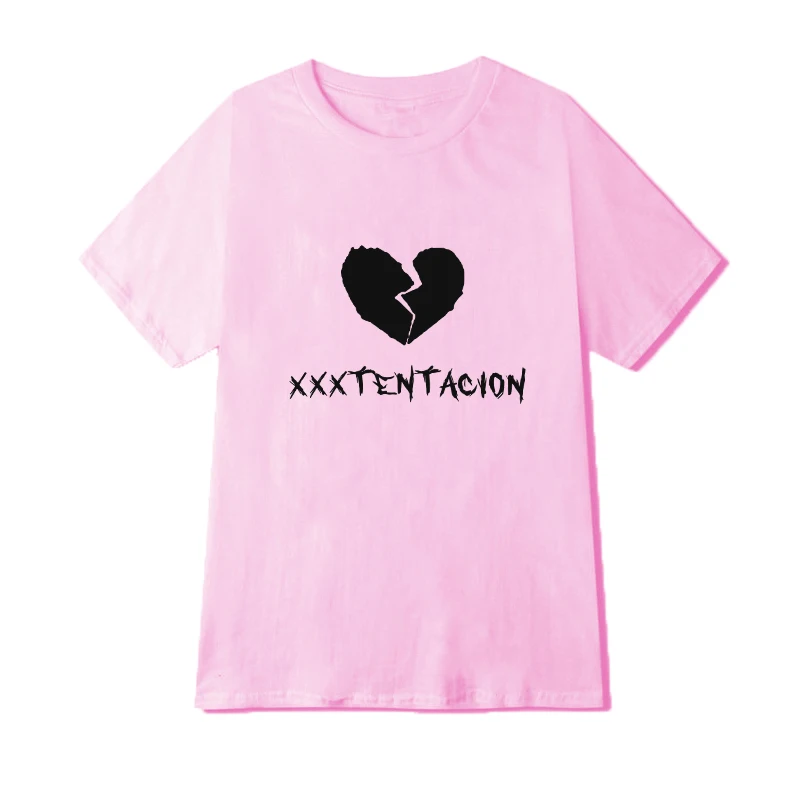 Футболка Xxxtentacion с принтом грустного сердца для мужчин и женщин забавная рубашка