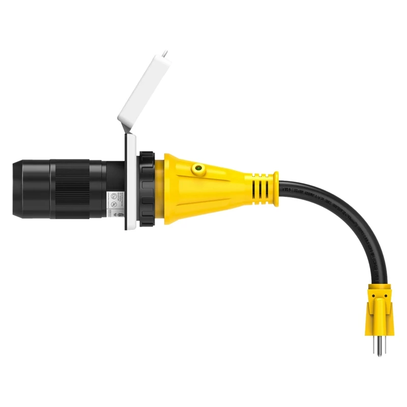 15 Amp To 50 Rv Power Cord Plug Adapter Dogbone Heavy Duty Electrical With Twist Lock Led Indicator 15M/50 | Автомобили и