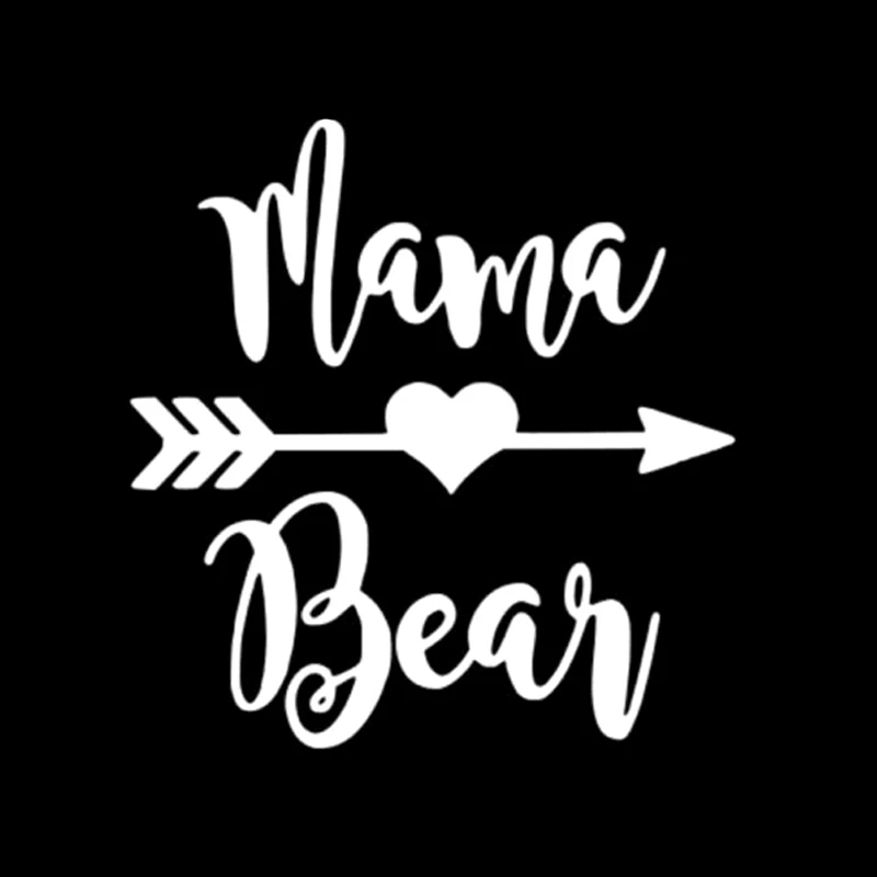 QYPF 13.1*13.6CM MAMA BEAR Arrow Cross Bow Hunting Decor Car Sticker Vinyl Bumper Window C16-1659 | Автомобили и мотоциклы
