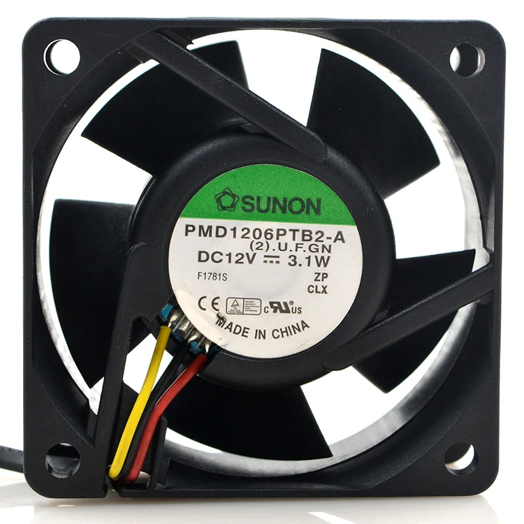 SUNON PMD1206PTB3-A (2).U.F.GN DC 12 В 3,1 Вт 60x60x25 мм, вентилятор охлаждения сервера