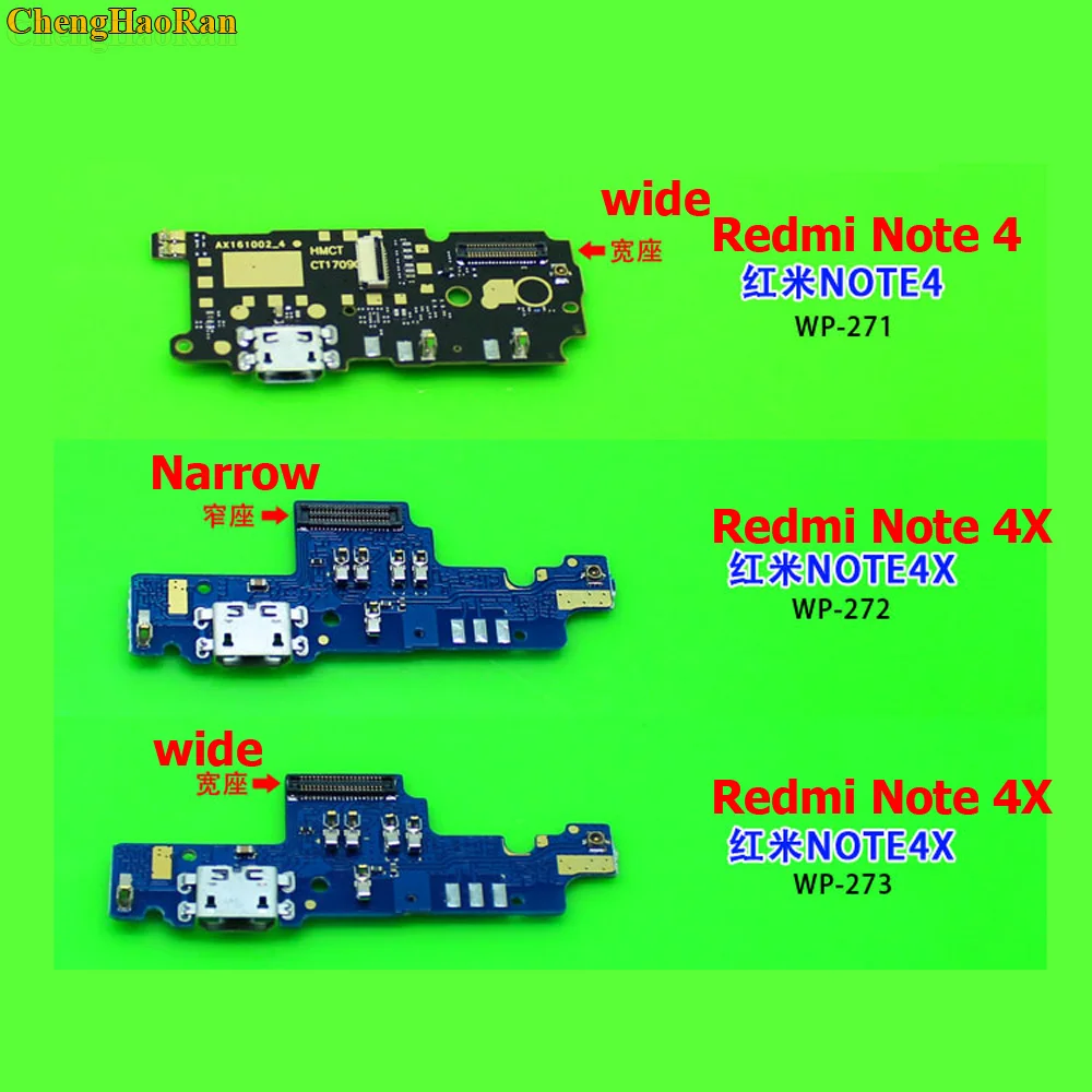 ChengHaoRan USB разъем для зарядки док станция зарядная плата микрофон Xiaomi 4X Redmi NOTE 4 /