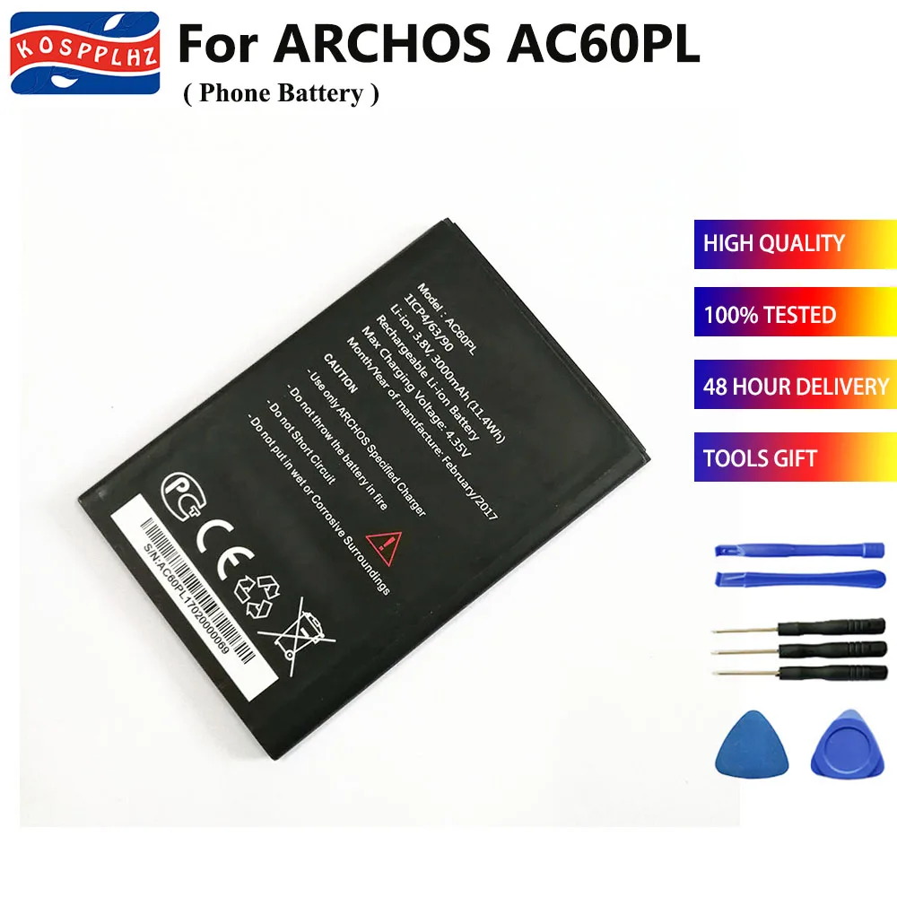 Аккумулятор 3000 мАч для ARCHOS AC60PL мобильный телефон запасная батарея 60 platinum