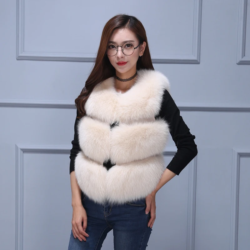 Жилет из натурального меха rf0085|women real fur vest|real vestreal fox vest |