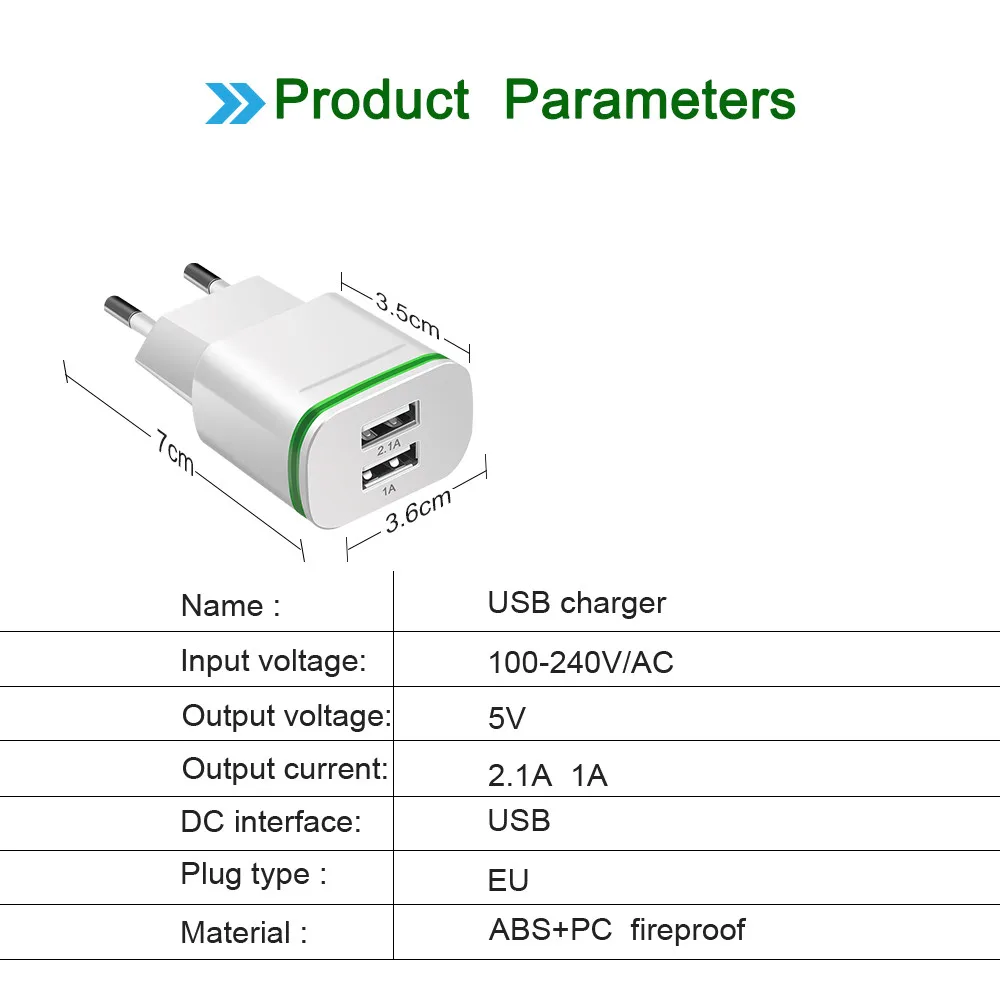 5 в 2.1A USB зарядное устройство с европейской вилкой для быстрой зарядки Xiaomi mi 4 4C 5 5C 6 mi X MAX 2s Red mi 4 4A 4X5 дорожное настенное зарядное устройство для мобильного телефона