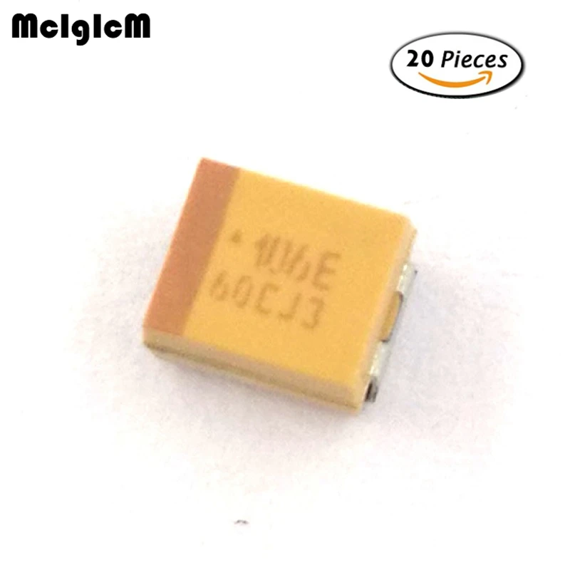 Танталовый конденсатор MCIGICM 20 шт. B 3528 10 мкФ 25V SMD|Конденсаторы| |