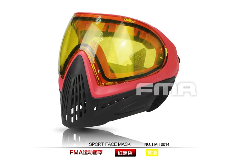 FM-F0014 FMA F1 открытый Пейнтбол страйкбол безопасность Анти-туман очки/полное лицо Ma sk 21 Цвета - Цвет: FM-F0014