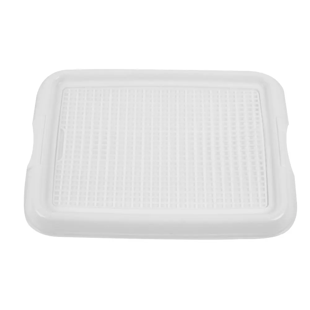 Portable Pet Dog Indoor Restroom Training Potty Pee Toilet Fence Tray Pad