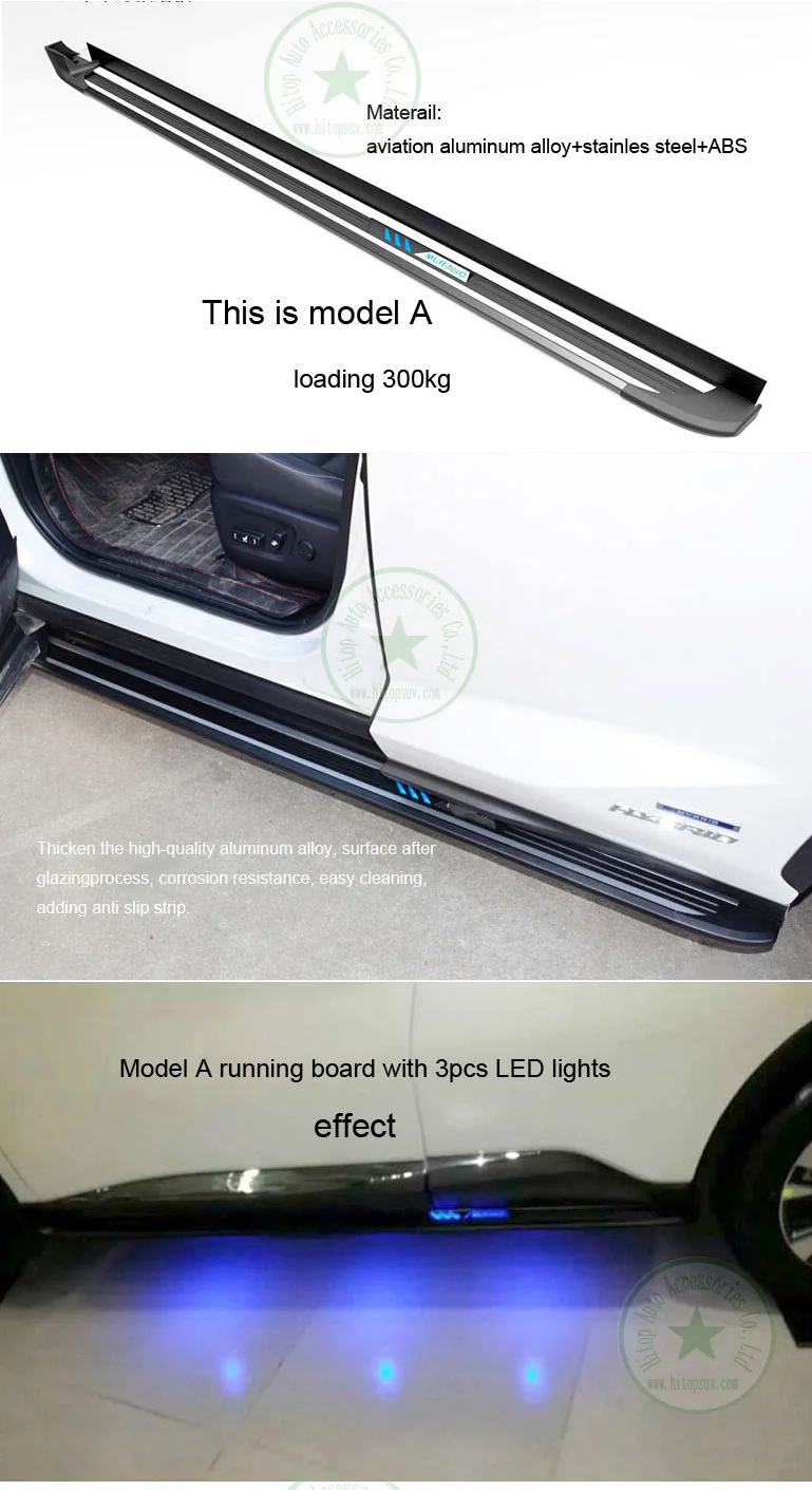 Новейшая популярная боковая панель для бега Nissan Murano светодиодный светильник