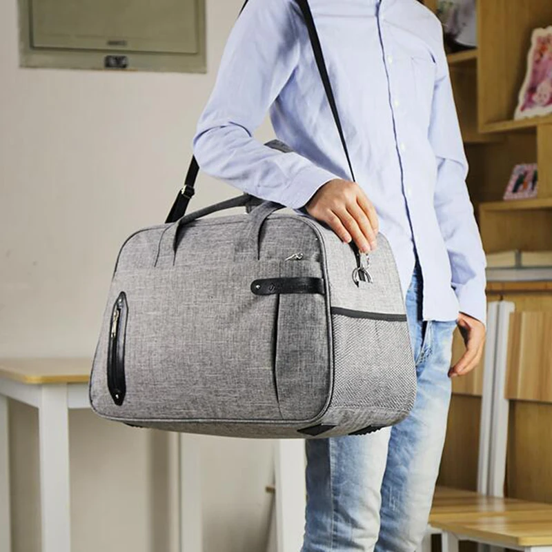 Oxford Men Travel Bags Large Capacity Unisex Luggage Travel Handbags Weekend Shoulder Travel Bag T732