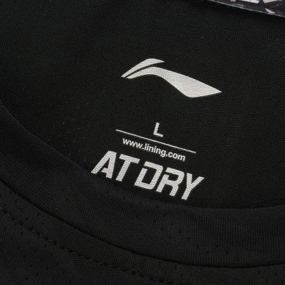 Мужская Тонкая дышащая футболка Li Ning с подкладкой из 88.2% полиэстера 11.8% спандекса