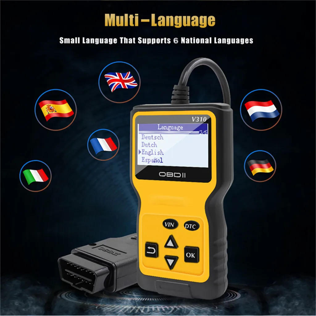 V310 OBD2 ELM327 Bluetooth адаптер автомобильный сканер диагностический инструмент
