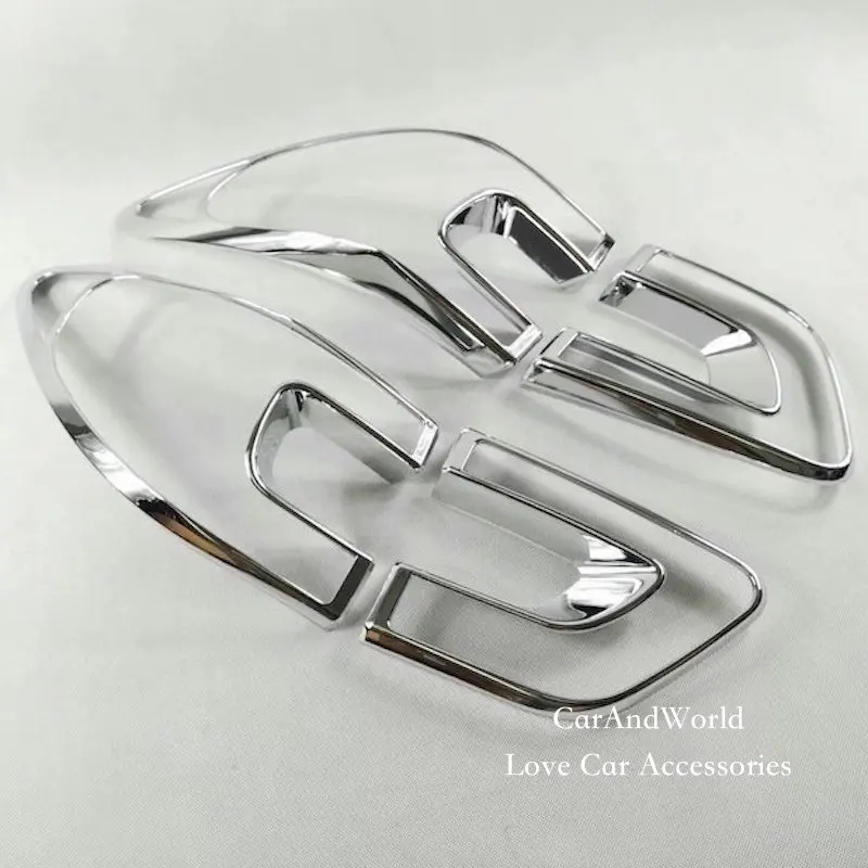 Задние фары крышка рамы задняя фара отделка ABS хромированные декоративные