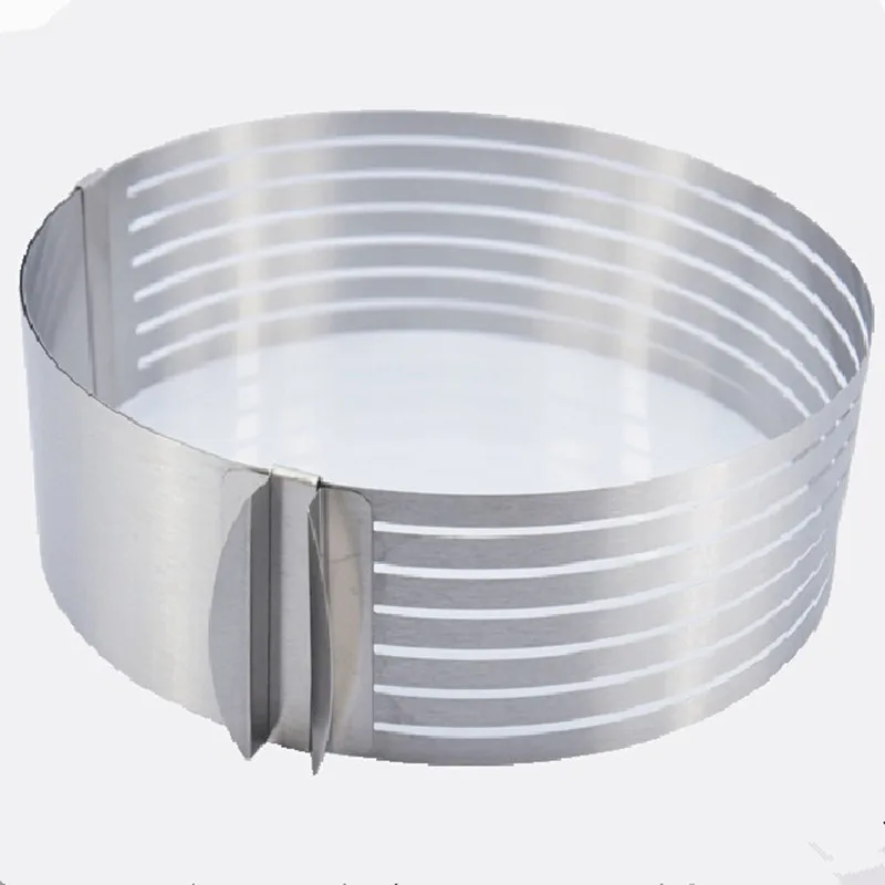 Металлический круглый регулируемый инструмент для резки торта из нержавеющей