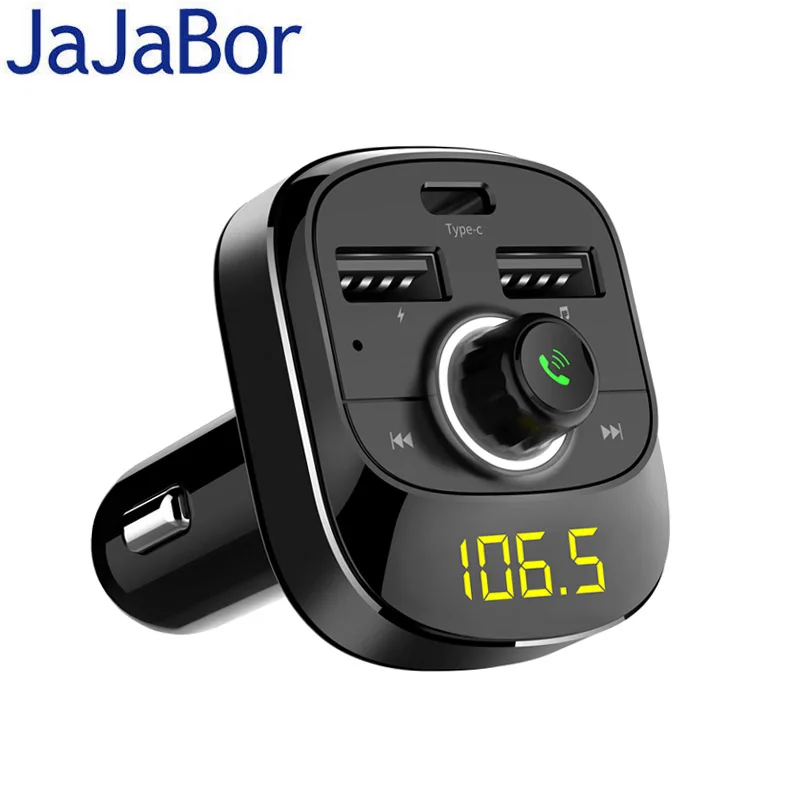 JaJaBor FM передатчик беспроводная гарнитура Bluetooth автомобильный комплект двойной USB