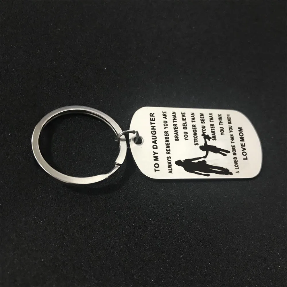 CAXYBB Fshion Dog Tag Love подарок на день рождения для мамы и дочки брелок сына
