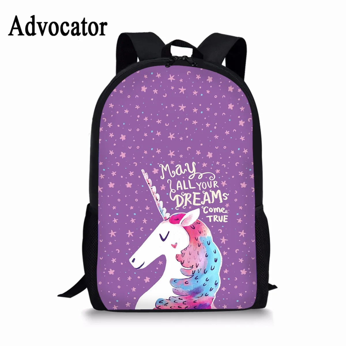 Advocator Fashion Cute Unicorn Backpacks for teenageer girls Cartoon Kawaii Bagpacks Women Girls School Bags Backpack Mochila