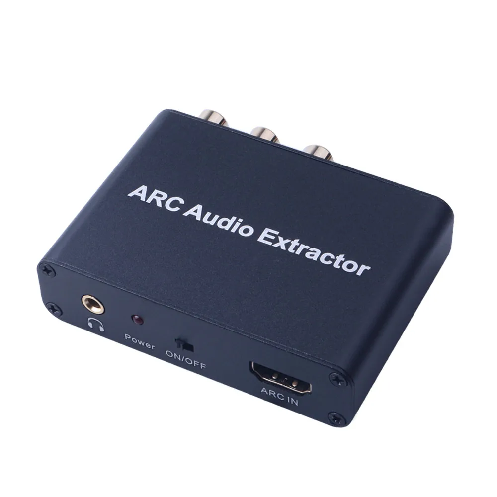 Алюминиевый Arc аудио адаптер HDMI аудио экстрактор цифро-аналоговый аудио конвертер ЦАП SPDIF коаксиальный RCA 3,5 мм разъем выход