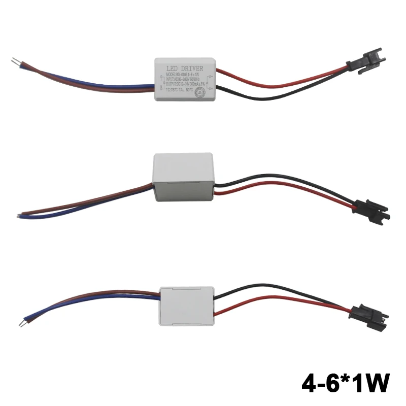 1-2x3W 1-3W 4-6W Светодиодный драйвер AC85-265V настенный светильник Сменный Адаптер для привода 240-270mA 500mA трансформатор питания