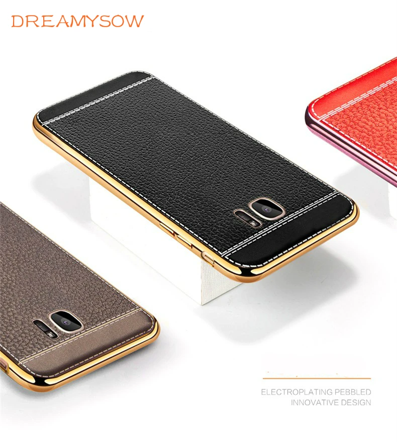 Роскошные Ретро Pattern Кожа ТПУ чехол для samsung Galaxy J730 J530 J330 J720 J520 J327P Note8 S8 плюс S7 S6