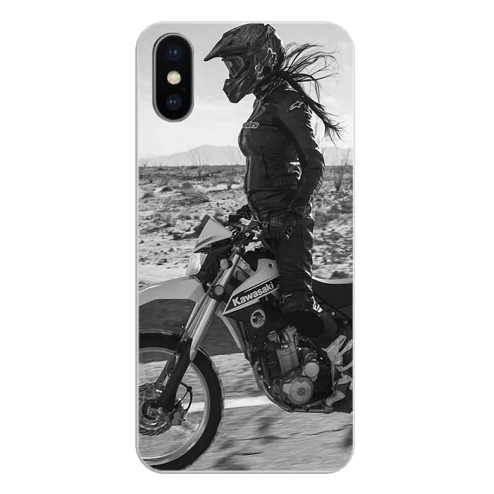 For Nokia 2 3 5 6 8 9 230 3310 2.1 3.1 5.1 7 Plus Silicone Phone Shell Cover motocross girl riders Pattern motorcycle |