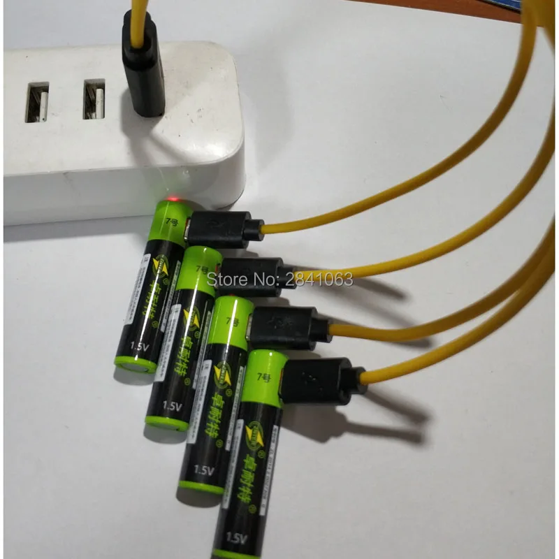 4 xznter 1,5 V 600 мА/ч, USB, Перезаряжаемые AAA Lipo Батарея литий-полимерный литий-ионный аккумулятор для Батарея с usb кабелем 2 часа быстрой зарядки