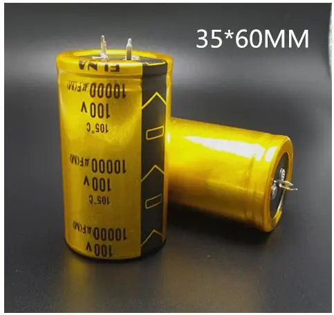 1 шт./лот хорошее qualityPA7 100V 10000 мкФ 80v 15000uf Алюминиевый электролитический конденсатор, алюминиевая крышка, размер 35*60 мм 10000uf100v 100v 15000 мкФ 35*80 мм
