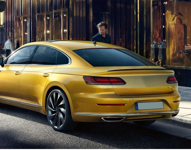 Lsrtw2017 углеродное волокно abs автомобиля задний спойлер для volkswagen arteon