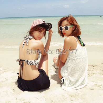 Летняя женская белая пикантная пляжная одежда кружевные накидки гавайский