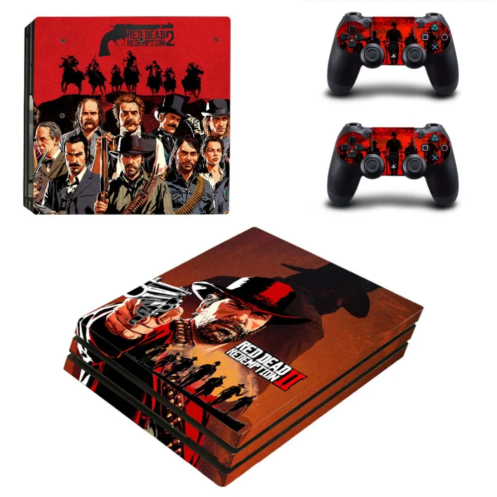 Наклейка Red Dead для Playstation 4 PS4 PRO консоль контроллер виниловые наклейки протектор