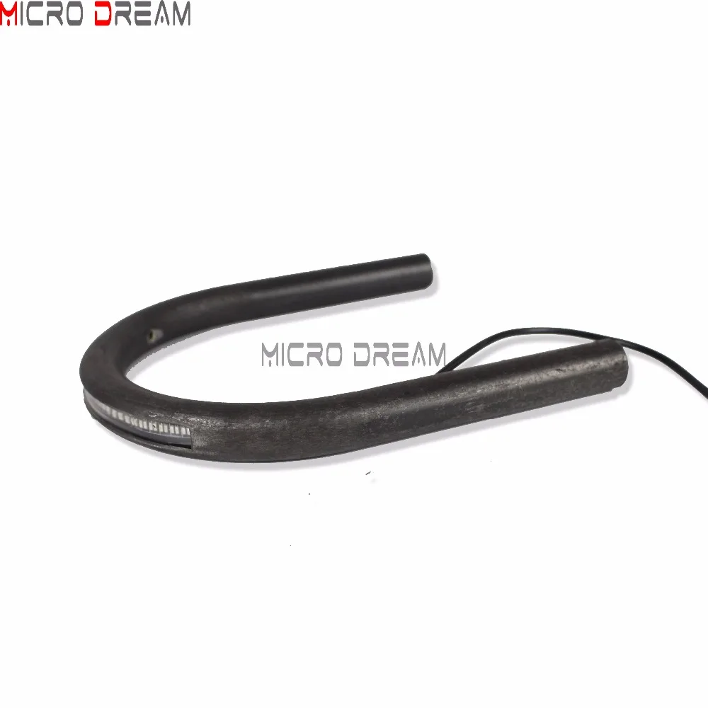 222 мм Ретро Кафе Racer петля заднего сиденья w/LED тормозной задний фонарь плоская