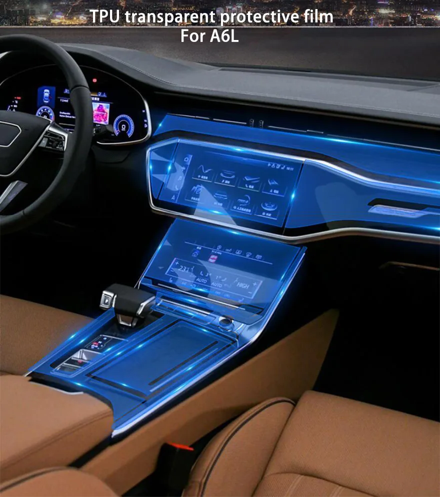 Для Audi A6L A6 C8 центральный контроль защитная пленка Дисплей Защитная пленка автомобильные аксессуары