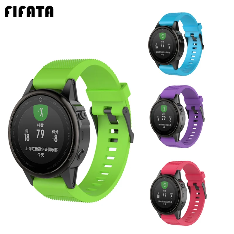 Ремешок силиконовый для Garmin Fenix 20 мм | Электроника
