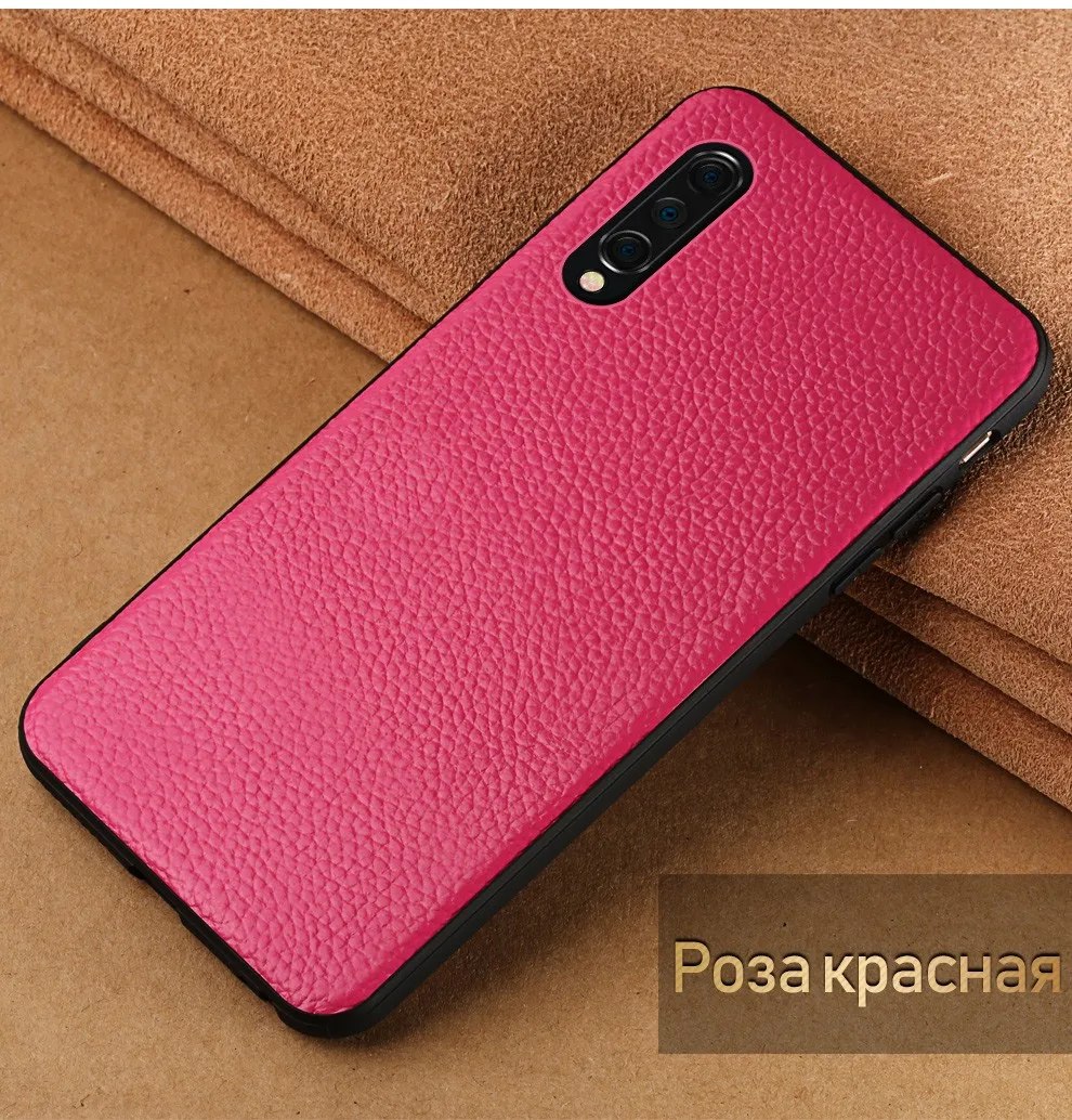 Для мужчин Бизнес Роскошный кожаный чехол для xiaomi mi 8 lite A2 противоударный чехол из натуральной кожи задняя крышка для xiaomi Redmi Note 7