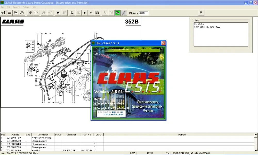 

Для Claas жеса 2,5