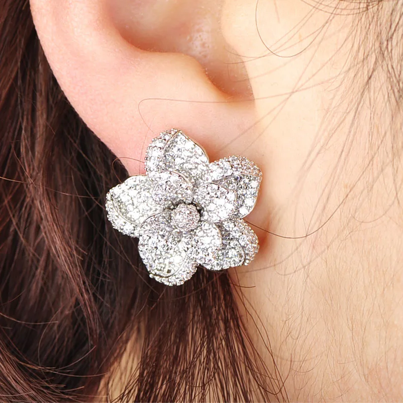 MECHOSEN изысканное красивое ожерелье с цветком серьги браслет ювелирный набор