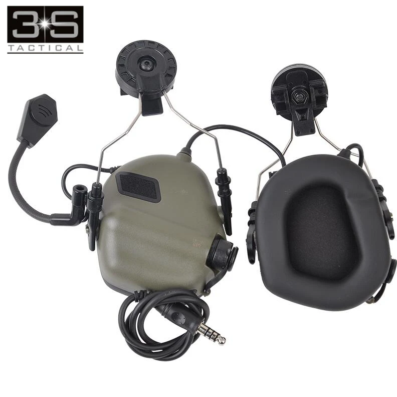 Opsmen Earmor M32H тактический страйкбол авиационный шлем гарнитура съемка наушники с адаптером шлем - Цвет: FG