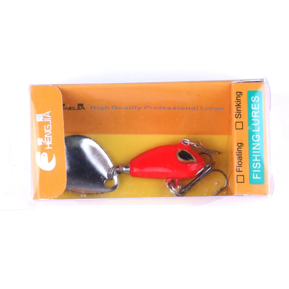 

HENGJIA Spinner bait Fishing Lure 11.5g Metal Vib Bait Sinking Jigs Quality Spinner Fishing Baits 1 Pcs