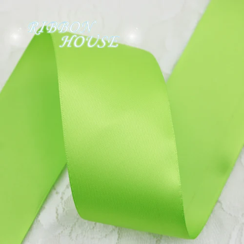 Fruit Green 5 м/лот) 50 мм Двусторонняя атласная лента полиэстер рождественские ленты - Цвет: Fruit Green
