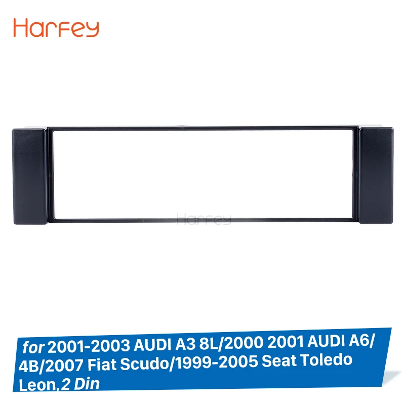 Harfey 1 Дин Радио Рамка для 2001-2003 AUDI A3 8L 2000 2001 AUDI A6 4B 2007 Fiat Scudo 1999 2000 2003-2005 сиденье Toledo Leon