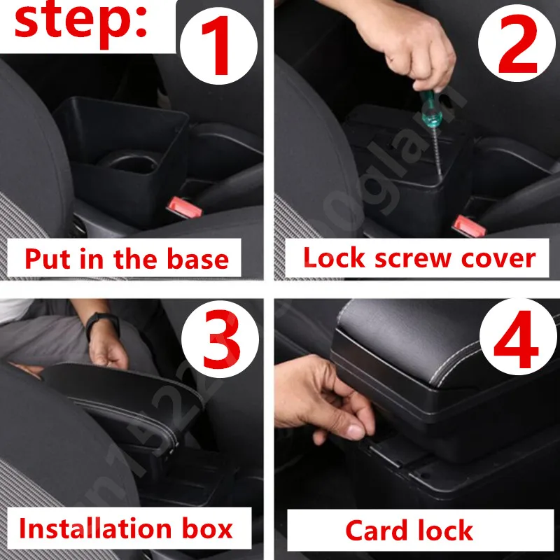 For Lada Kalina armrest box central Store content with cup holder ashtray decoration products accessories Generic model | Автомобили и