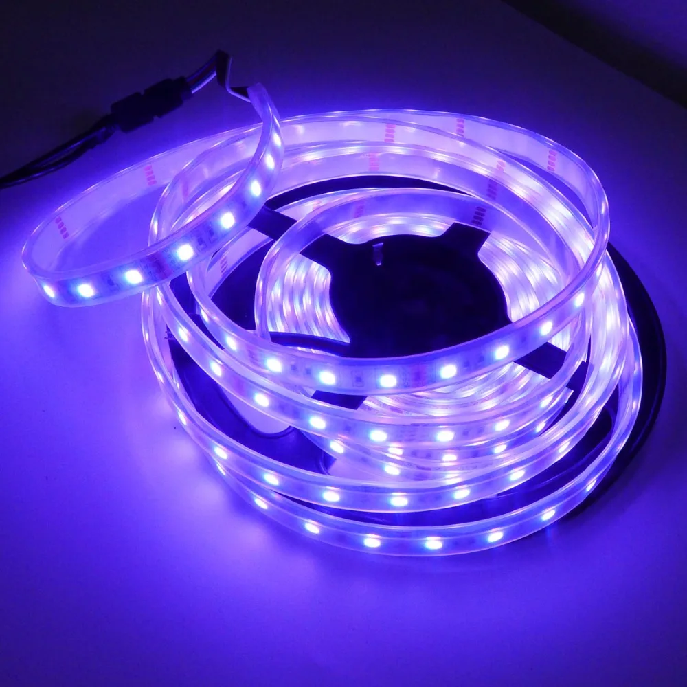10 шт. 5050 футов 300 RGB SMD силиконовая трубка гибкая светодиодная лента 12 В